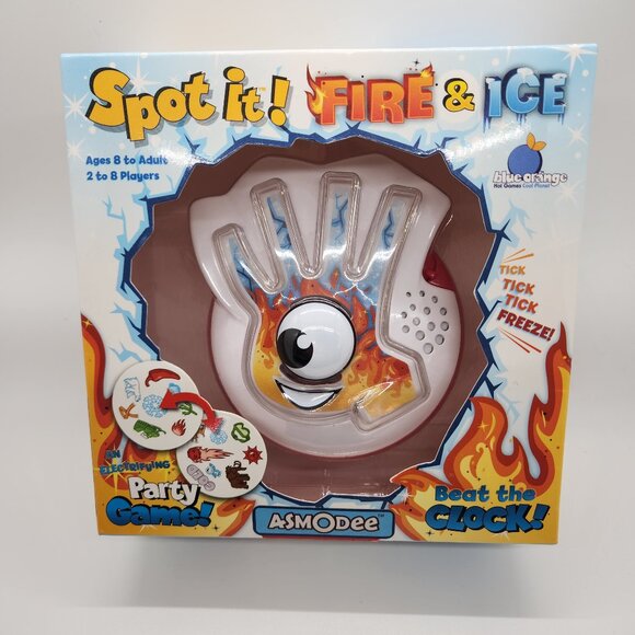 Spot It Fire & Ice Family Card Game Sounds Family Game Night Ages 8 to Adult NEW - Picture 1 of 7
